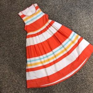 Orange striped dress
